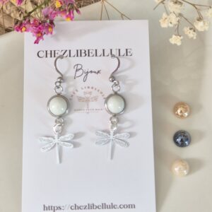 boucles d'oreilles Ma libellule
