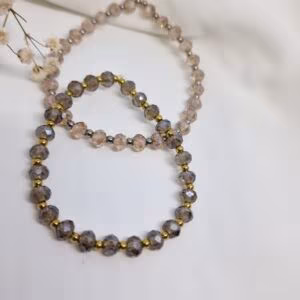 bracelet perles facettes en verre