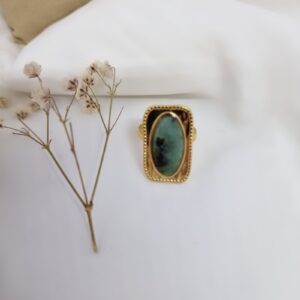 bague Agate turquoise africaine
