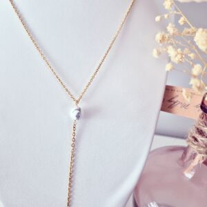 collier perle howlite