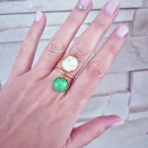 bague double éclat