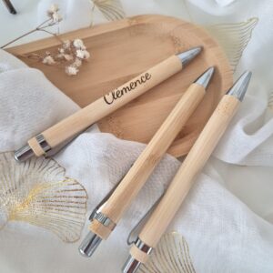 stylo en bambou personnalisé
