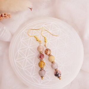 boucles d'oreilles Agates Indya