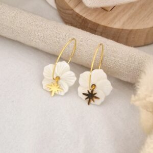 Boucles d'oreilles créoles Vaïana