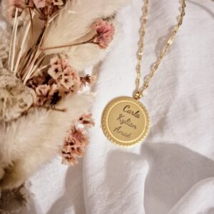 collier personnalisé gravé Jenny
