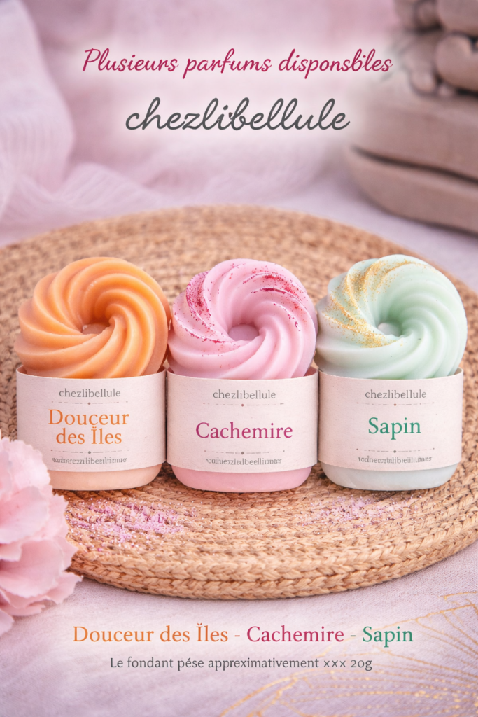 Découvrez nos fondants parfumés. Ce parfum transformera véritablement l’atmosphère de votre maison.