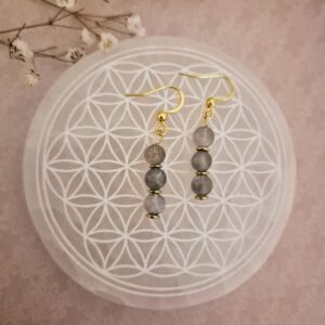 boucles d'oreilles labradorite