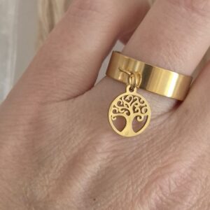 bague breloque arbre de vie