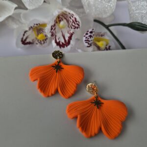 boucles d'oreilles oranges