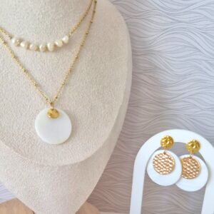 parure nacre blanche