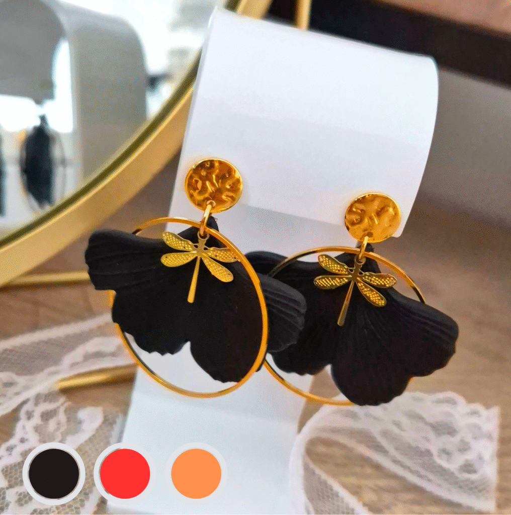 Boucles d'oreilles chezlibellule- eclat soltice