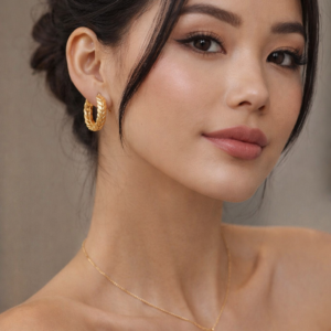 ✨ Créoles Épis Dorés en acier inoxydable