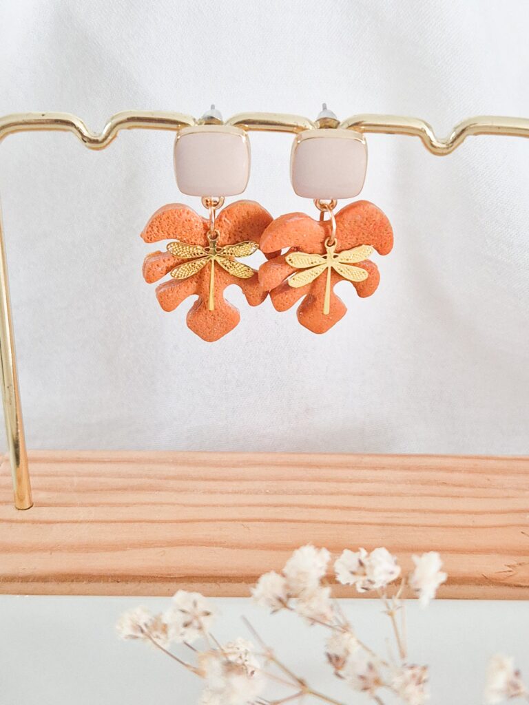 Boucles d'oreilles fait main chezlibellule