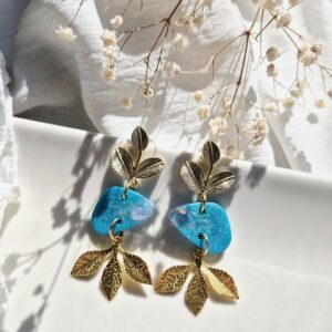 💎boucles d'oreilles blue