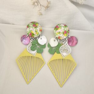 Boucles d’oreilles Hibiscus caroline
