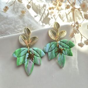 ✨ Boucles d’oreilles artisanales en polymère – Légèreté & élégance