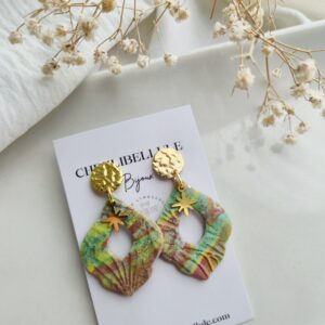 ✨ Boucles d’oreilles “Souffle Végétal” – Fait main