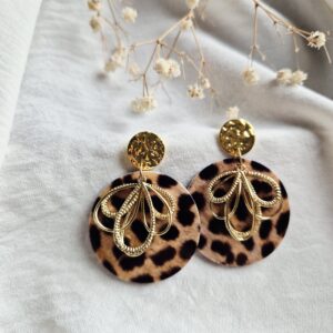 Boucles d’oreilles Léopard