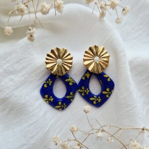 Parure Floréa Bleu & Or -