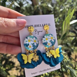 🌼 Boucles d’oreilles “Éveil printanier” doré