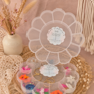 Boîte fleur à compartiments – L’alliée idéale de vos pampilles en voyage 🌸