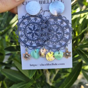 Boucles d’oreilles « Dentelle Turquoise