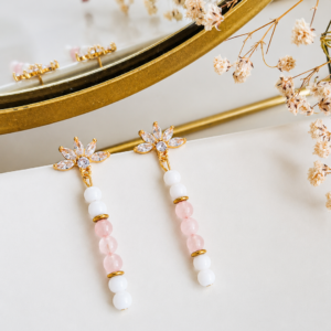 Boucles d’oreilles « Douceur Rosée »