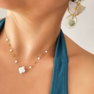 Boucles d'Oreilles Pendantes Médaillon lotus