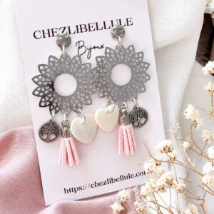Boucles d’oreilles bohèmes arbre de vie Âme Bohème