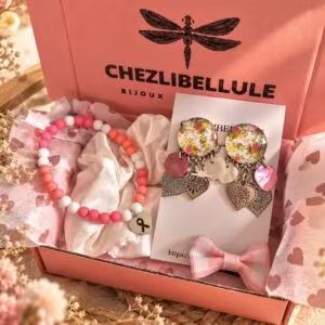 Box Octobre Rose – Bijoux & Chouchou Satin 1